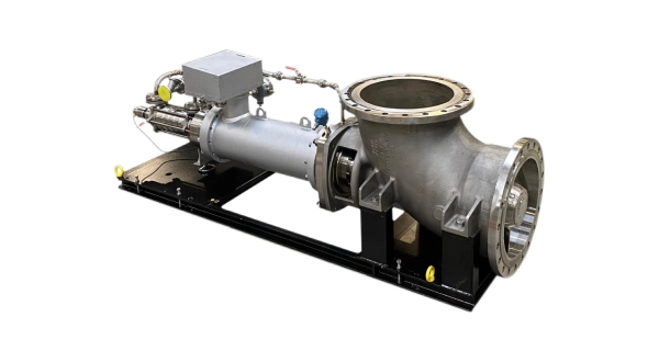 Canned motor elbow pump