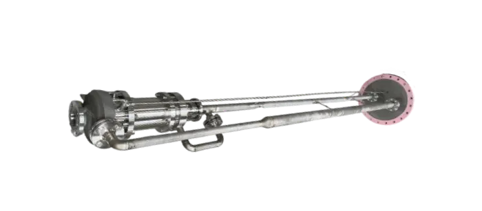 Vertical pump for anhydrous hydrofluoric acid
